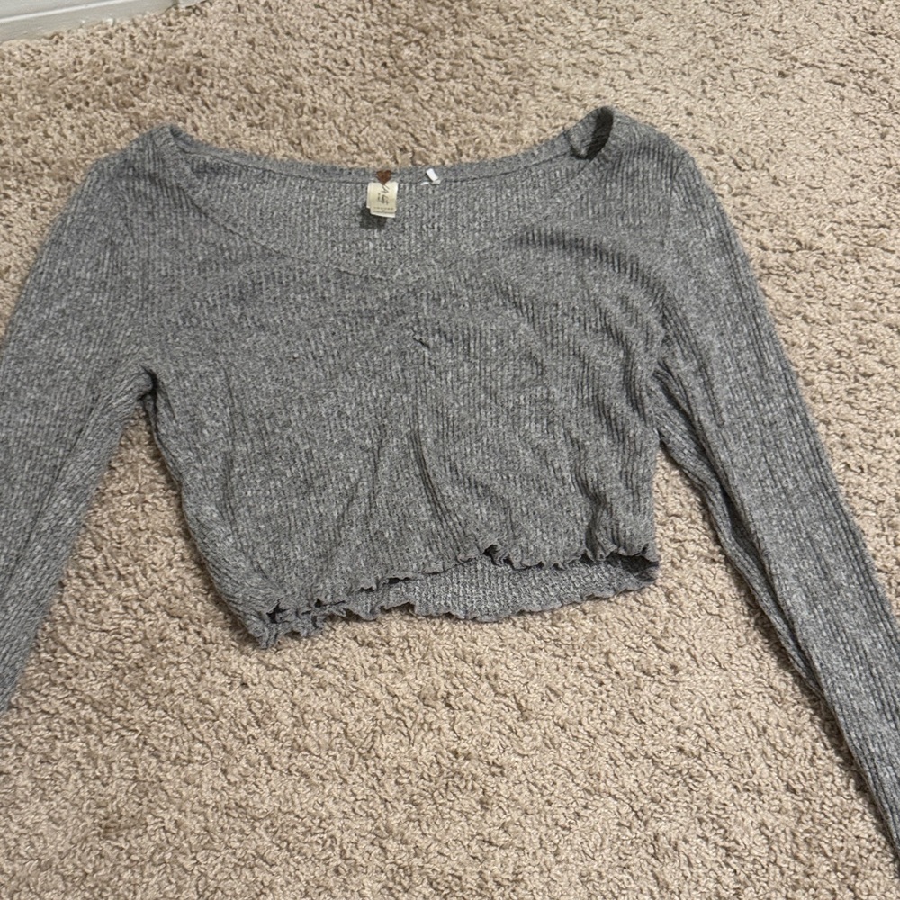 PacSun Heather Gray Knit Sweater